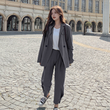 档口现货动销款有利润主推灰色西装套装266-2603整套-P125K188，女装套装/套裙，浙宝266