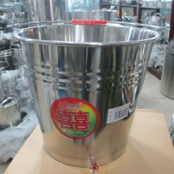 优质加厚不锈钢地板用具手柄水桶