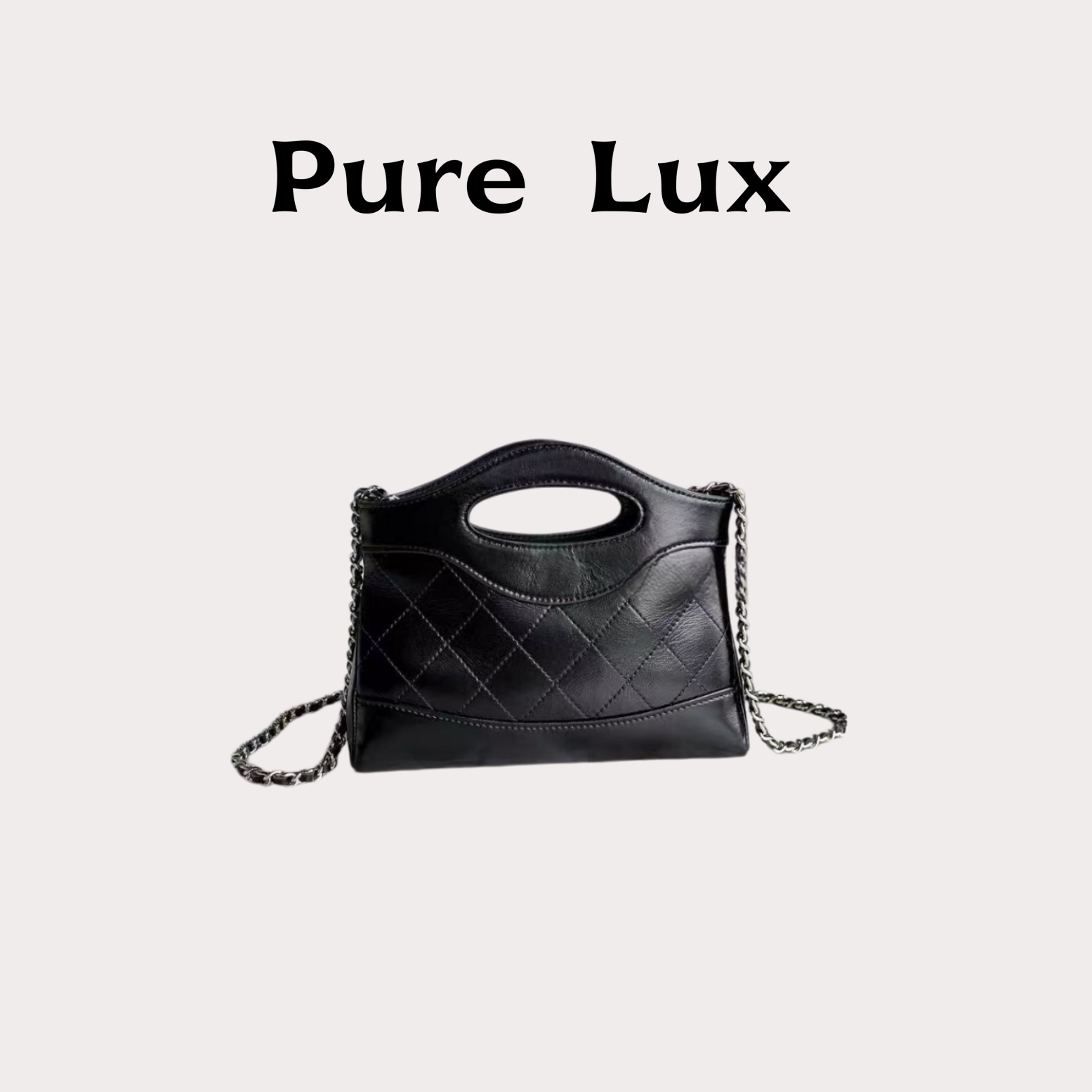 PureLux牛皮棱格31Nano手提包
