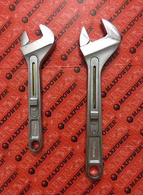 出日本maxpower快速推拉活扳手8寸10寸超大开口扳手棘轮管钳板手