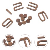 原木质感适配钟面组装 挂钟实木数字配件｜胡桃木 榉木可选