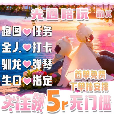 sky光遇陪玩牵手带玩跑图金人树洞特殊技能打卡弹琴安卓ios