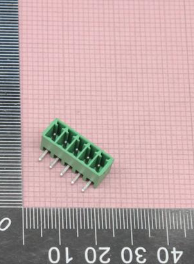 1803303 5 针位端子块 接头 公引脚 带罩 直角 通孔 汽车连接器