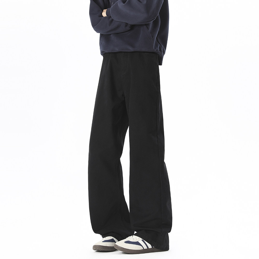 A440-K521-特P45春季重磅水洗棉微喇休闲裤，男装休闲裤，电商A440