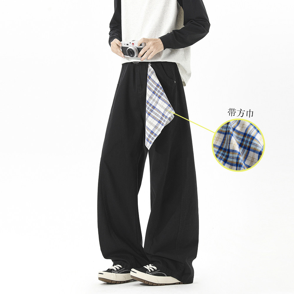 A440-K321-特P45水洗小弯刀牛仔裤送小方巾，男装牛仔裤，电商A440