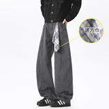 A440-K329-特P45重工水洗棉布休闲裤送方巾，男装休闲裤，电商A440