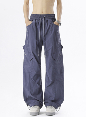 A440-G037-特P38 春季大口袋工装束脚休闲裤