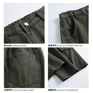 A440-K351-特P60 春季水洗棉布工装休闲裤图片