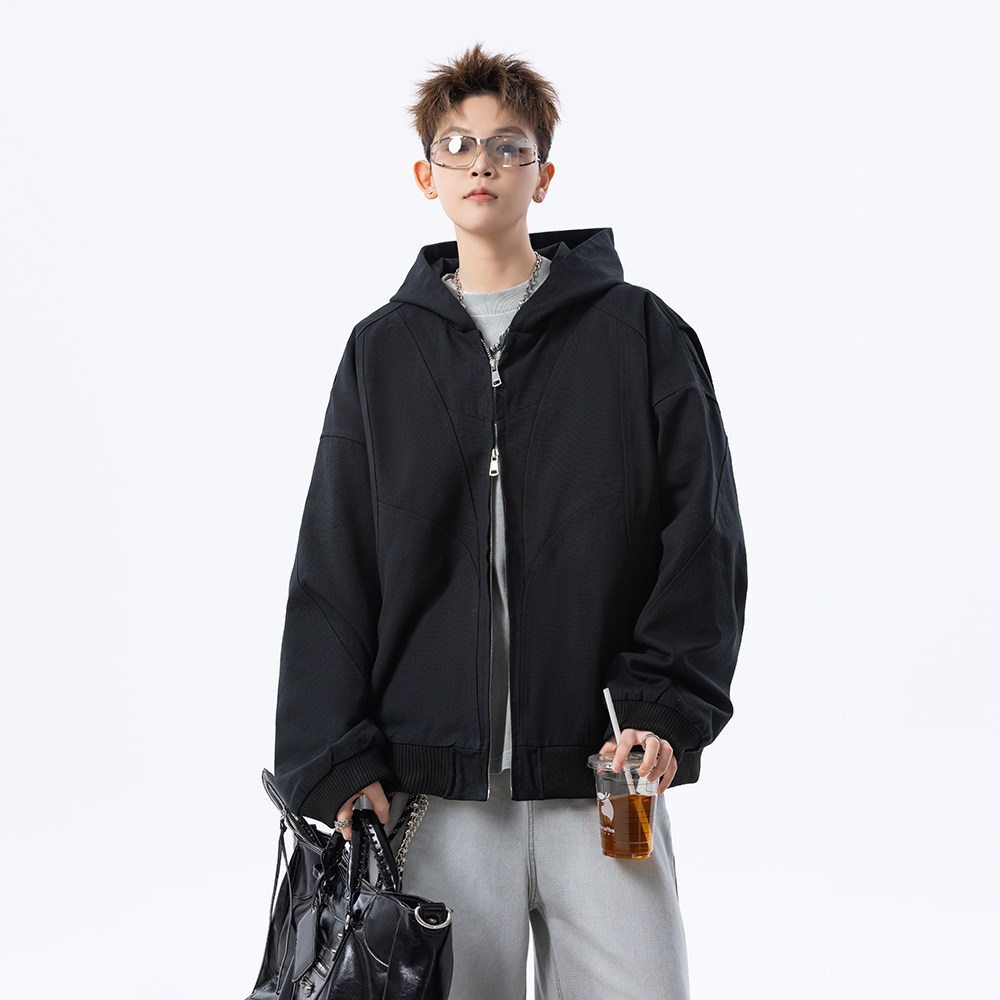 A440-FB0309-P98解构设计帆布水洗外套，女装短外套，电商A440