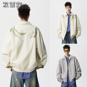 A440-JK3838-P68 重工大花卉刺绣两面穿夹克外套图片