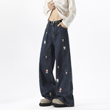 A440-WH25090-P552026年春季小狗刺绣牛仔裤，男装牛仔裤，电商A440