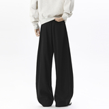 A440-XK8305-特P40春季垂感阔腿休闲裤纽扣褶皱西裤，男装西裤，电商A440