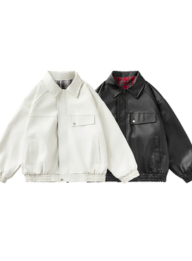 A440-B1056-P88 春季翻领两面穿皮衣款