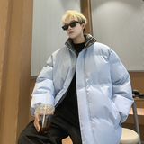 A440-MY9883-P88秋冬软糯格子拼接加厚棉服外套中性情侣棉衣，男装棉衣，电商A440