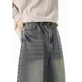 A440-K328-P55春季水洗做旧弯刀牛仔裤，男装牛仔裤，电商A440