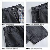 A440-K329-特P45重工水洗棉布休闲裤送方巾，男装休闲裤，电商A440