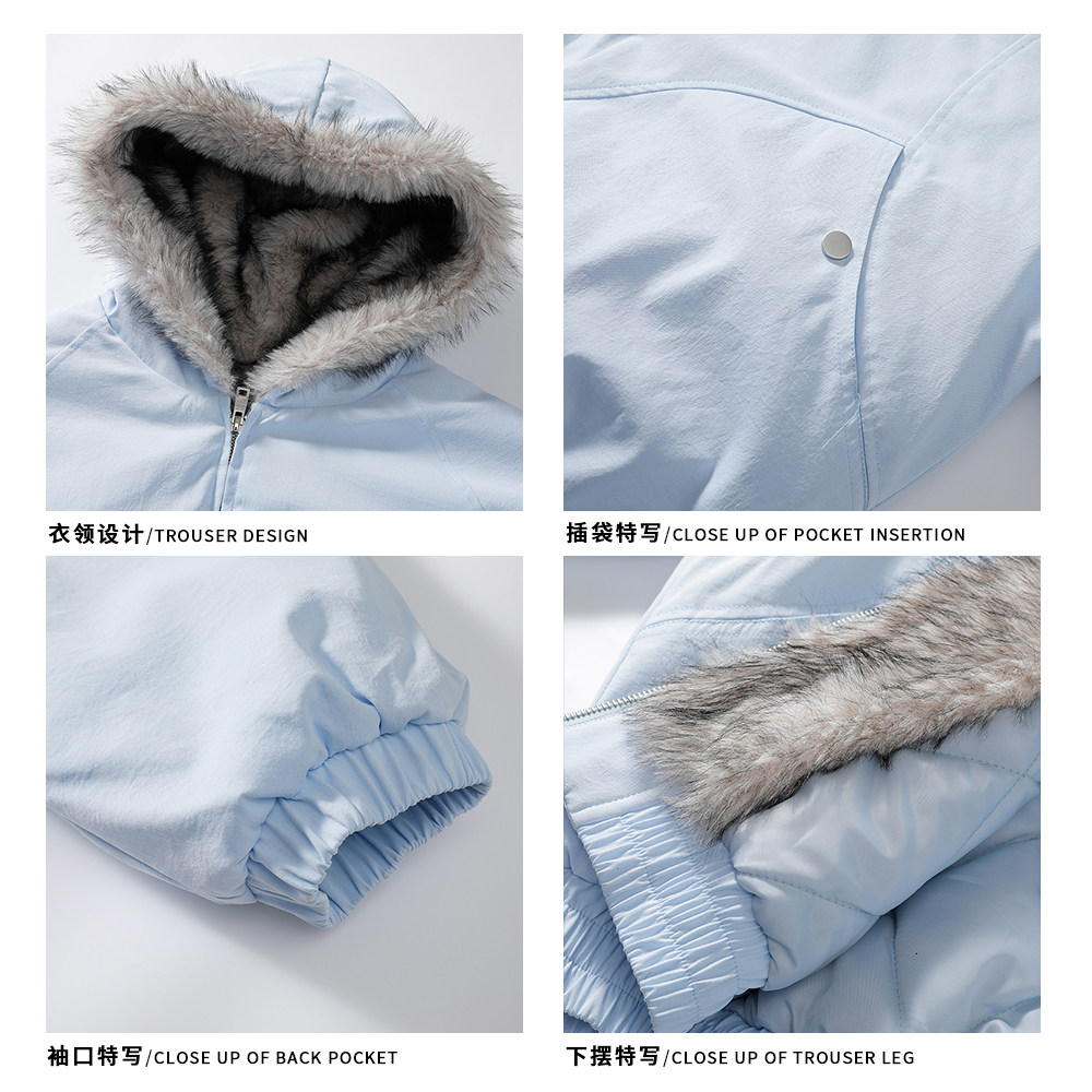A440-MY9980-特P100座山雕连帽棉服外套,男装棉衣,电商A440