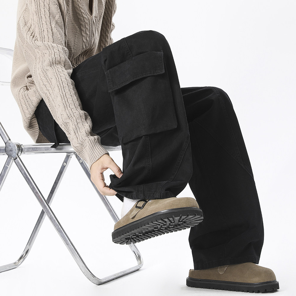 A440-K350-特P60重磅工装休闲裤水洗棉布抖音,男装工装外套,电商A440