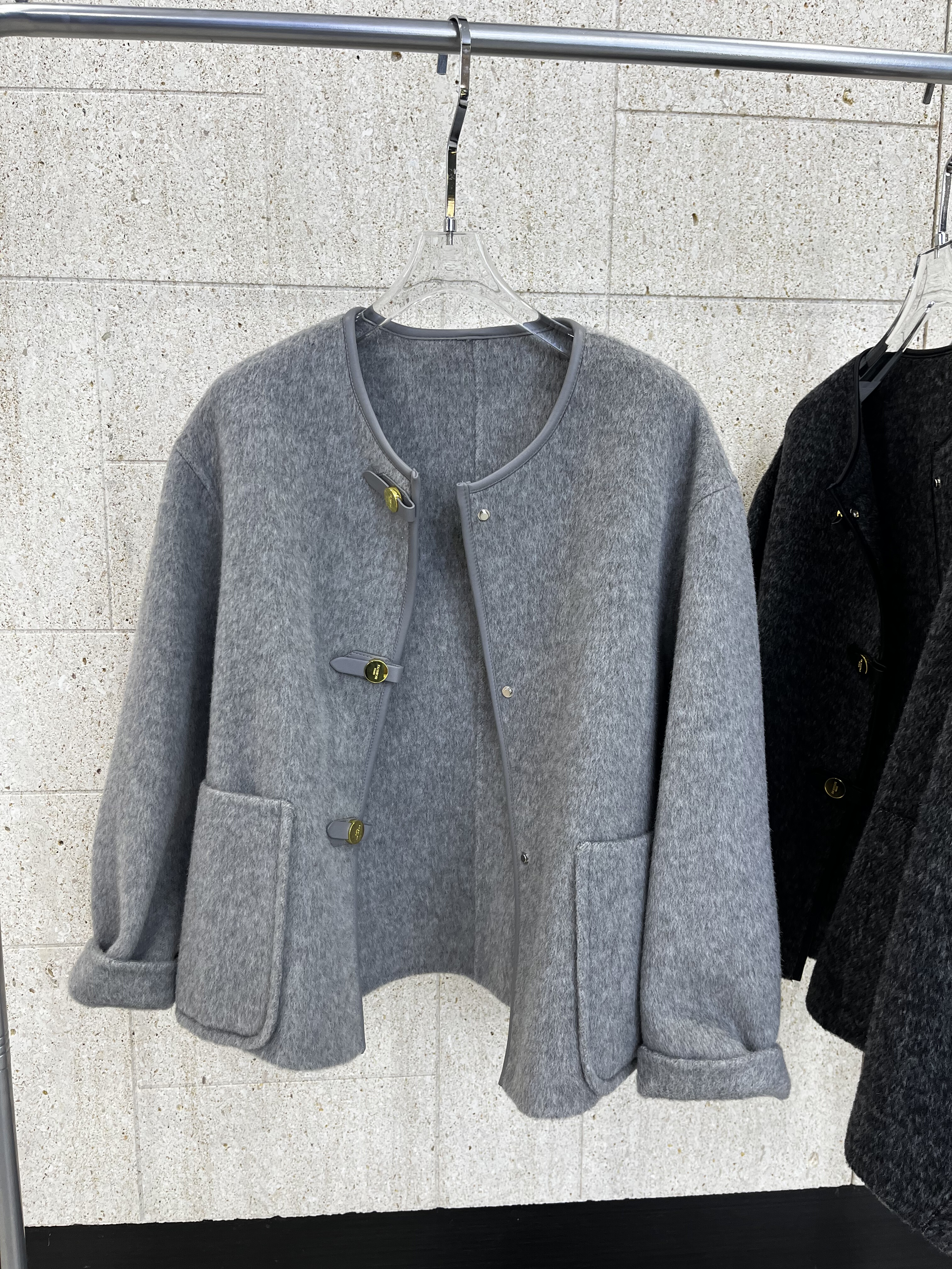 手工缝制双面羊毛大衣