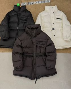欧洲站2025新款冬缎面腰带款90白鹅绒羽绒服女中长款加厚外套韩版