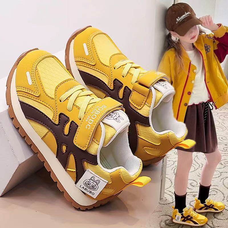 奥特莱斯官网折扣品牌多巴胺儿童运动跑步鞋中大童女孩阿甘鞋