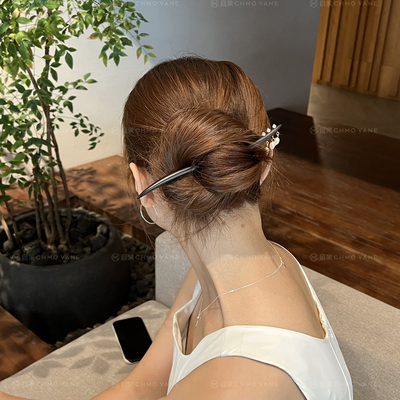 黑檀木中式发簪古风簪子头饰