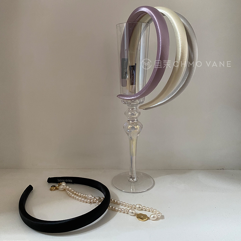 细细高级缎面发箍日常外出头箍