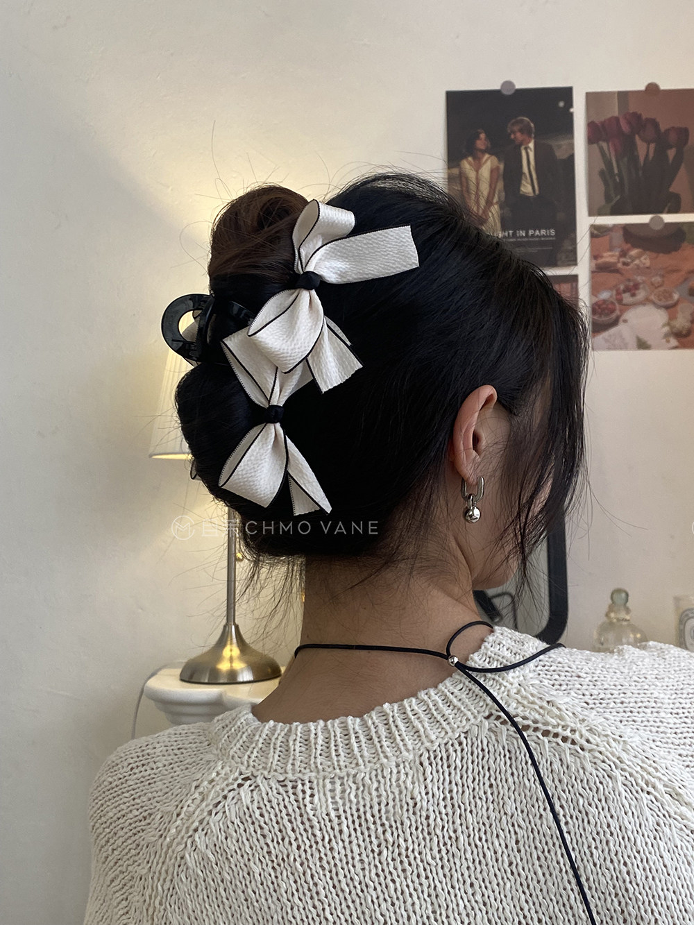 小蝴蝶结新款鲨鱼夹发抓