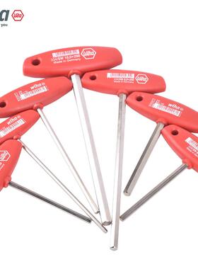 德国wiha威汉T型内六角扳手加长带手柄334进口六角螺丝刀单个超长