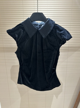 灯芯绒 上衣 带领背心 黑色 105斤以内