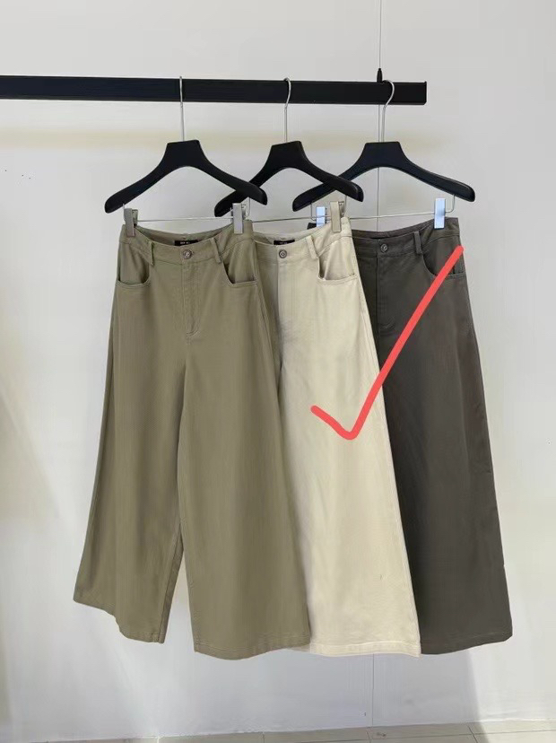 KP阔腿裤女秋冬新款宽松时尚透气舒服显瘦休闲裤子女M码70腰围