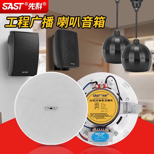 先科定压吸顶音箱HIFI重低音