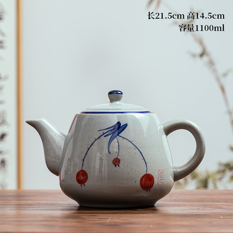 提梁壶陶瓷手绘提梁壶促销