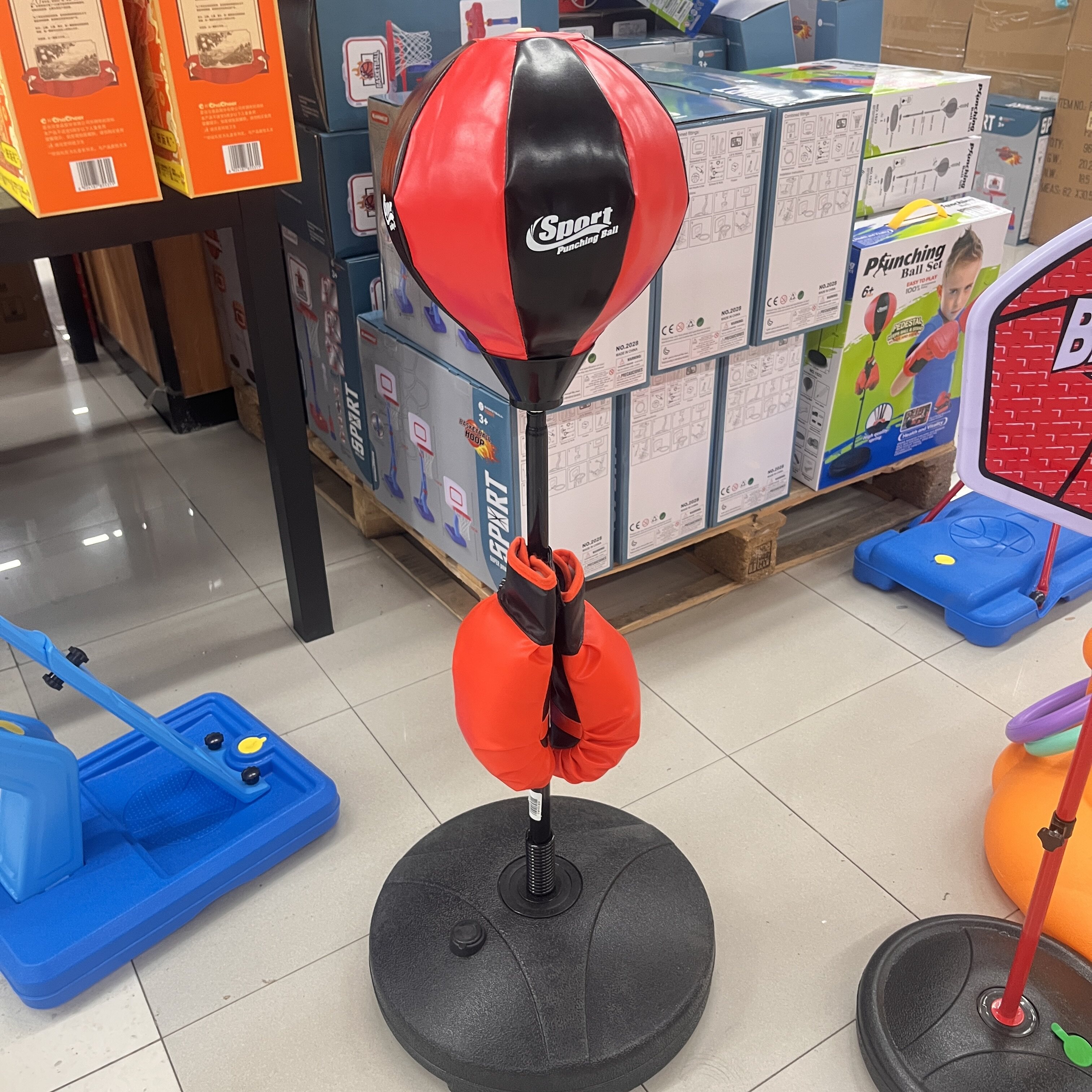 儿童拳击玩具训练家用不倒翁男孩子打拳大号沙袋器材套装宝宝手套