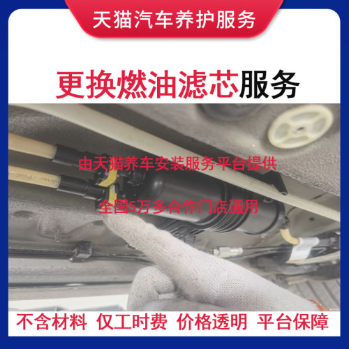 汽油滤（外置）更换（工时费专拍）服务 下单务必选择到店安装