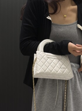 是高级的样子啊 珠光小牛皮凯莉包23K时尚百搭的手提包链条斜挎包