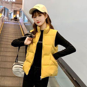 羽绒棉马甲女2023新款秋冬大码宽松高级马夹女士加厚时尚洋气外套