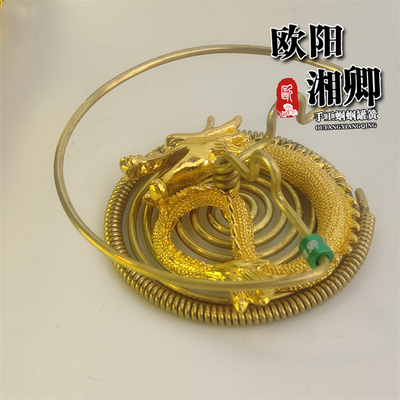 罐王•A118•龙纹幻铜•欧阳1.5粗立体龙黄铜黄铜圈蝈蝈罐等距簧