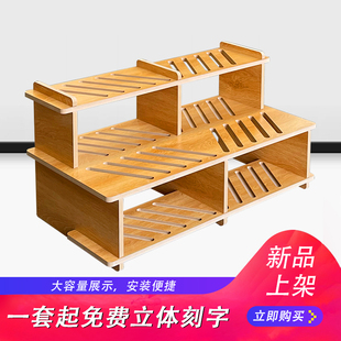 木地板展示架瓷砖木纹砖板材立式石材线条样品踢脚线架子落地式