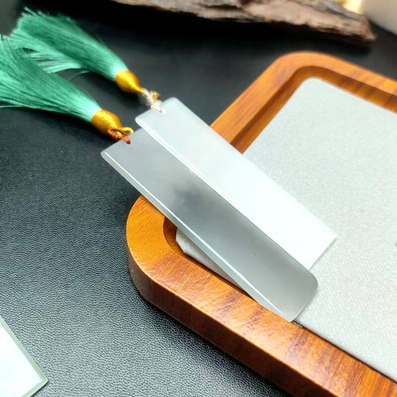 天然玉器配饰和田玉书签平安无事牌小众直播货源供应外贸