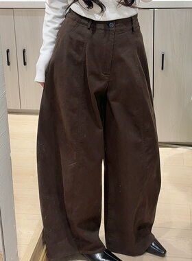 新款高腰阔腿牛仔裤女宽松直筒慵懒风拖地裤子82121