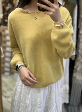 秋季新款蜜熊羊绒针织98315