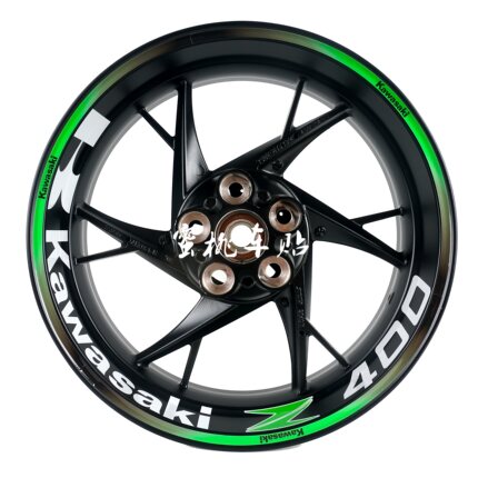 川崎小忍者z400 ninja400 z650 z800 z900 z1000轮毂贴反光贴