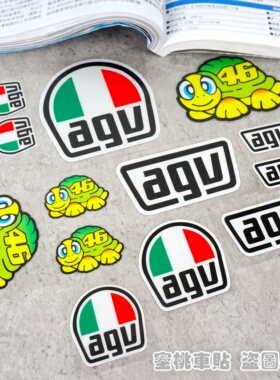 K1 K3SV K5S PISTA罗西 头盔贴纸 46号摩托车贴纸 防水反光贴花