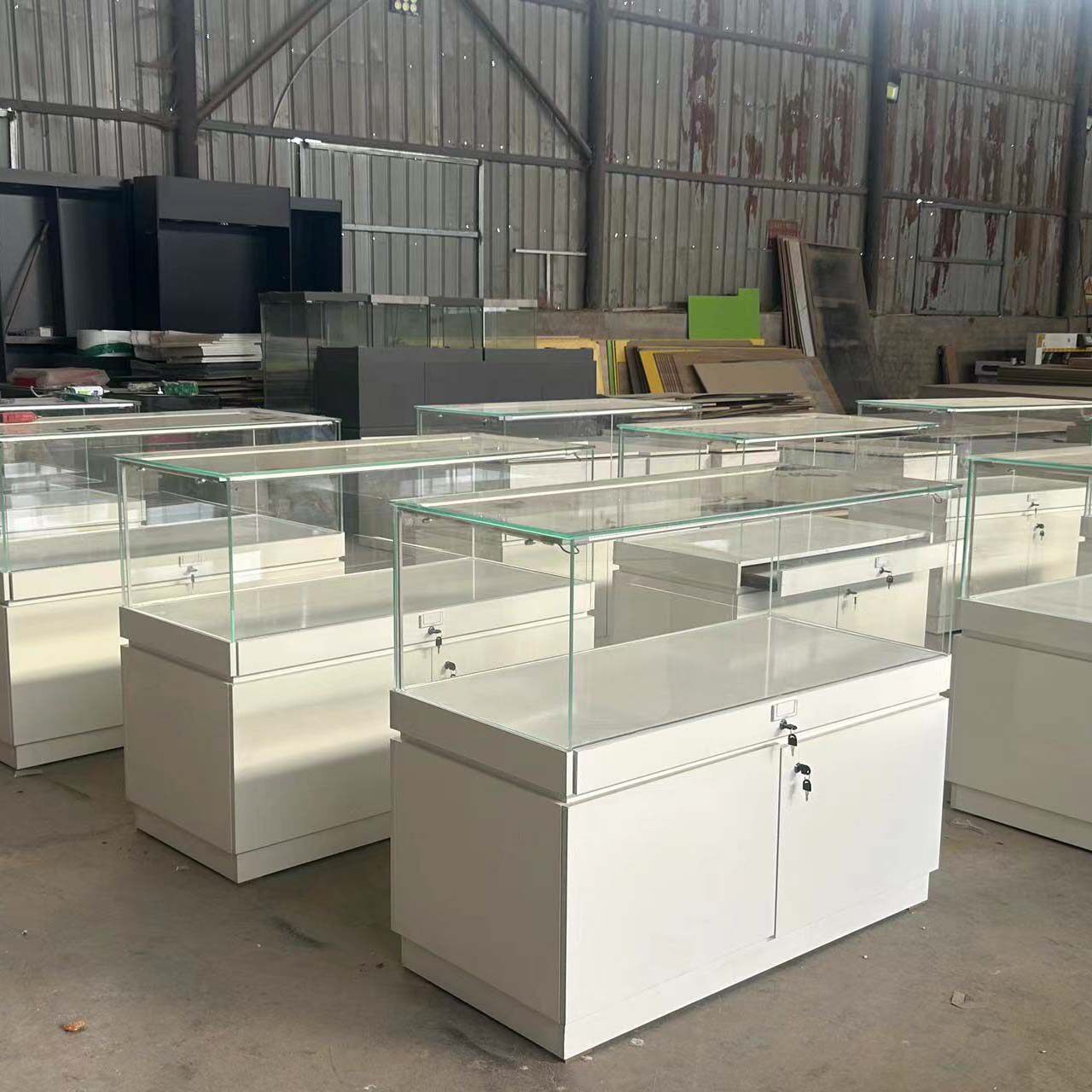 定制烤漆展览柜博物馆玻璃展示柜公司企业展厅样品陈列柜玻璃展柜