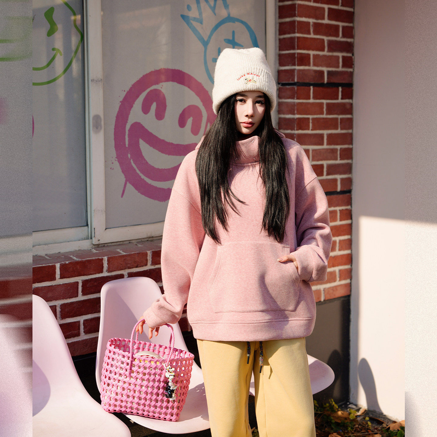 呼呼huhoo 【脸盆领】连帽套头卫衣女宽松休闲百搭长袖上衣,个性定制/设计服务/DIY,棉服工装,淘宝优惠券,粉丝福利购,淘宝优惠卷