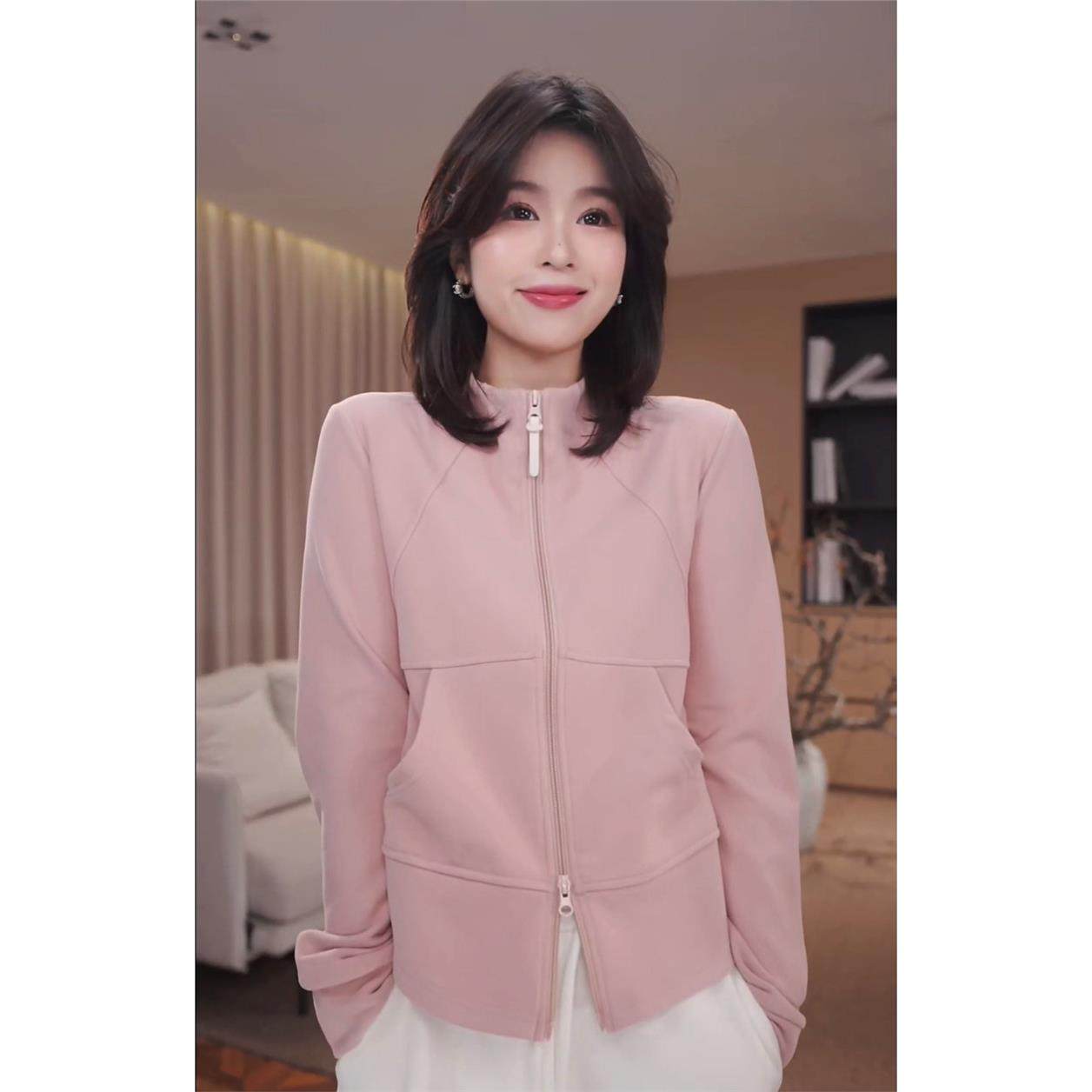 老琴私服【粉雾轻语】德绒修身显瘦立领卫衣拉炼外套女冬季09376,个性定制/设计服务/DIY,棉服工装,淘宝优惠券,粉丝福利购,淘宝优惠卷