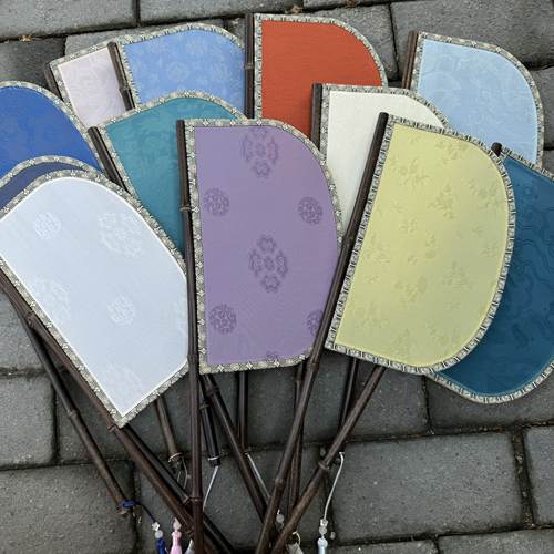 刀把扇紫竹刀扇古风汉服团扇