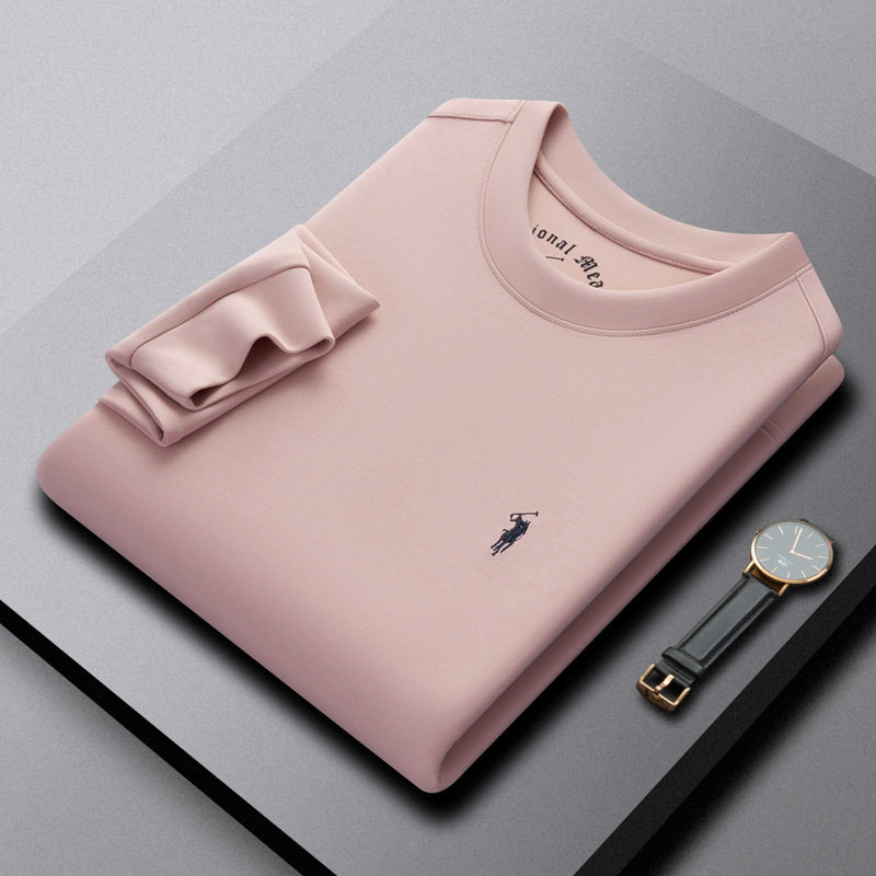 保罗高端空气尾男士卫衣潮流刺绣马标圆领长袖休闲T恤打底秋季百