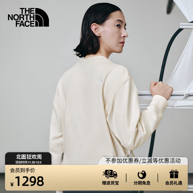 北面UE设计师款女纯棉圆领卫衣